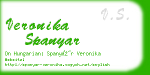 veronika spanyar business card